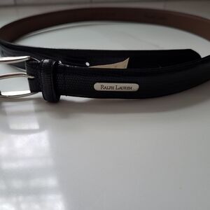Ralph Lauren Black Leather Belt